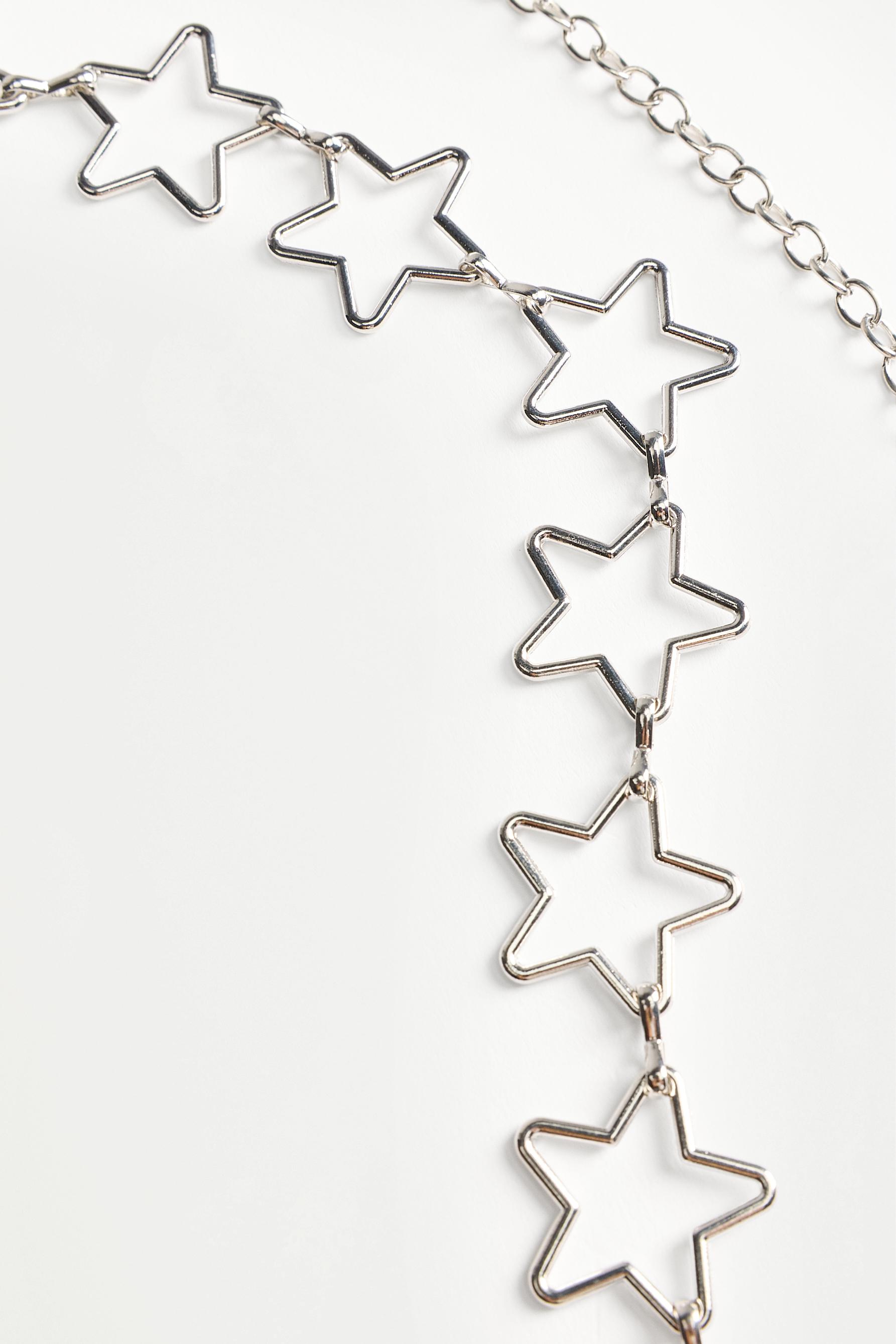 Star chain belt — SILVER