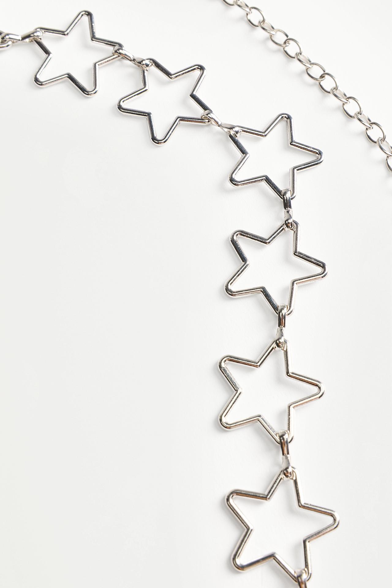 Star chain belt — SILVER