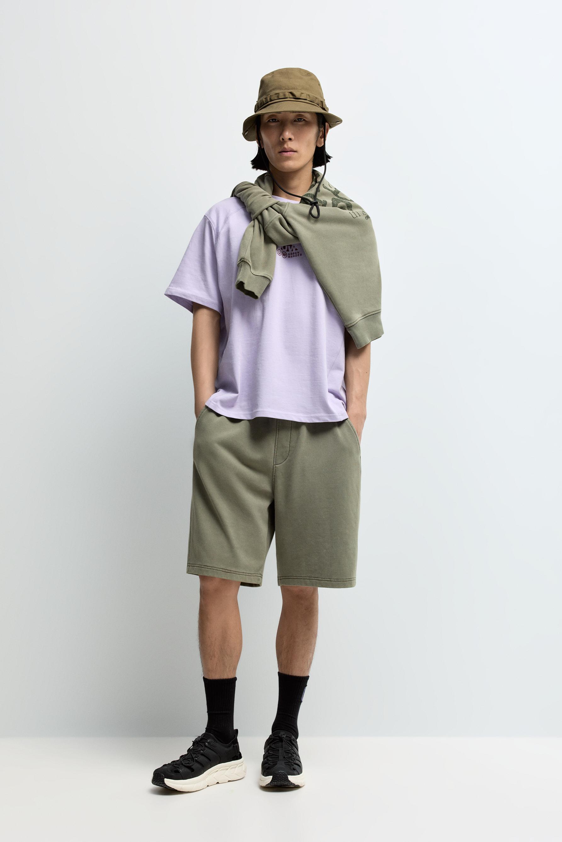 Bermuda chándal efecto lavado