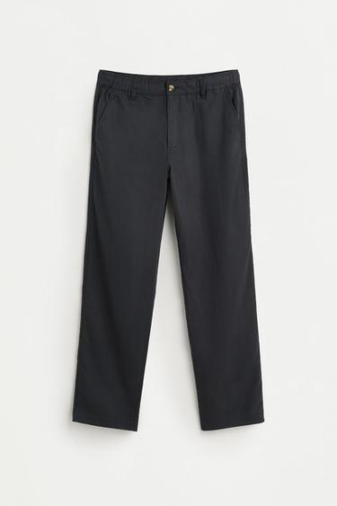 Cotton - linen smart trousers — MEDIUM GREY 6