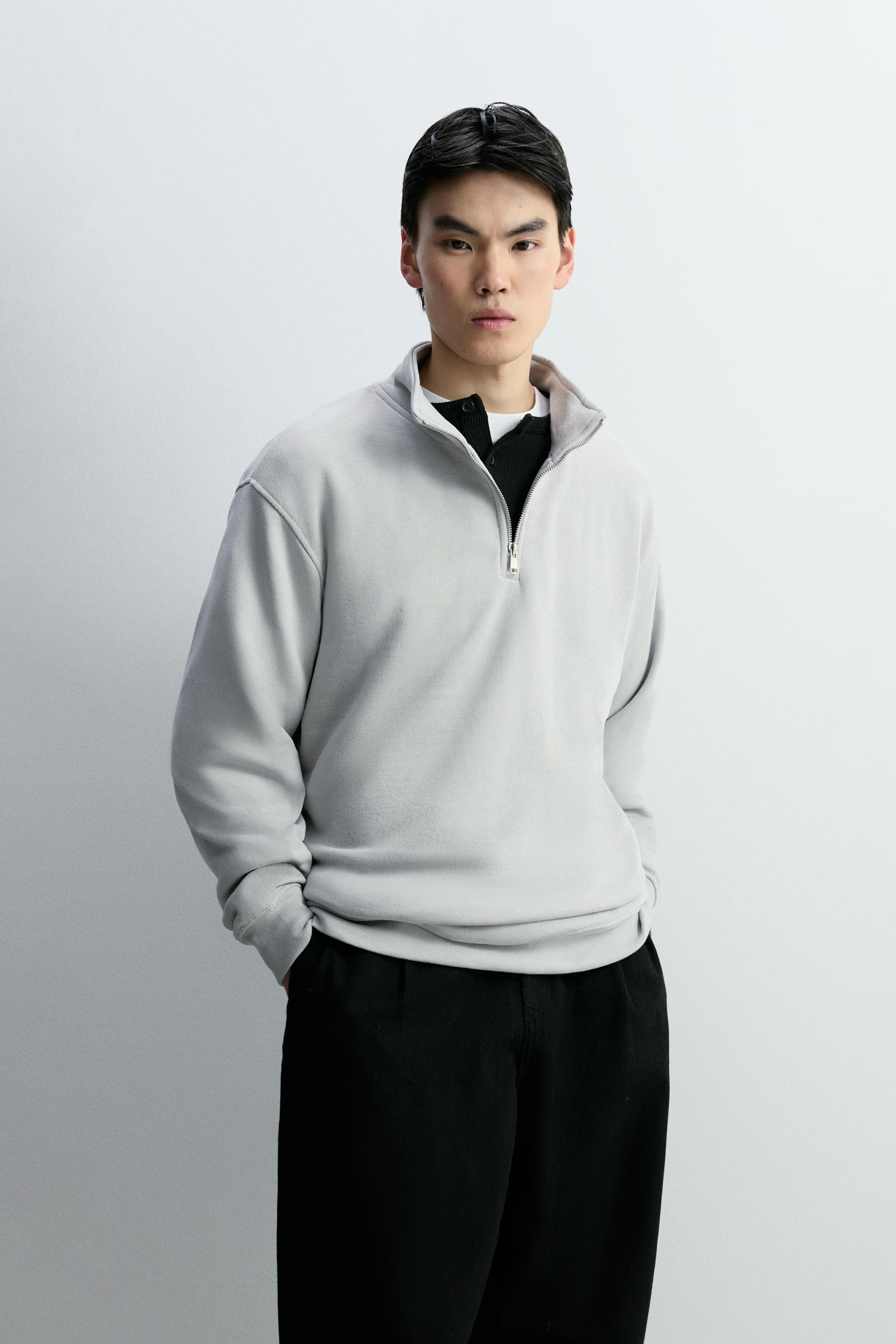 Sudadera cuello cremallera