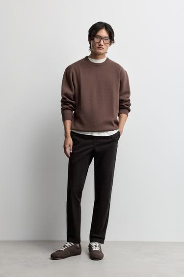 Skinny fit chino trousers — BLACK 1