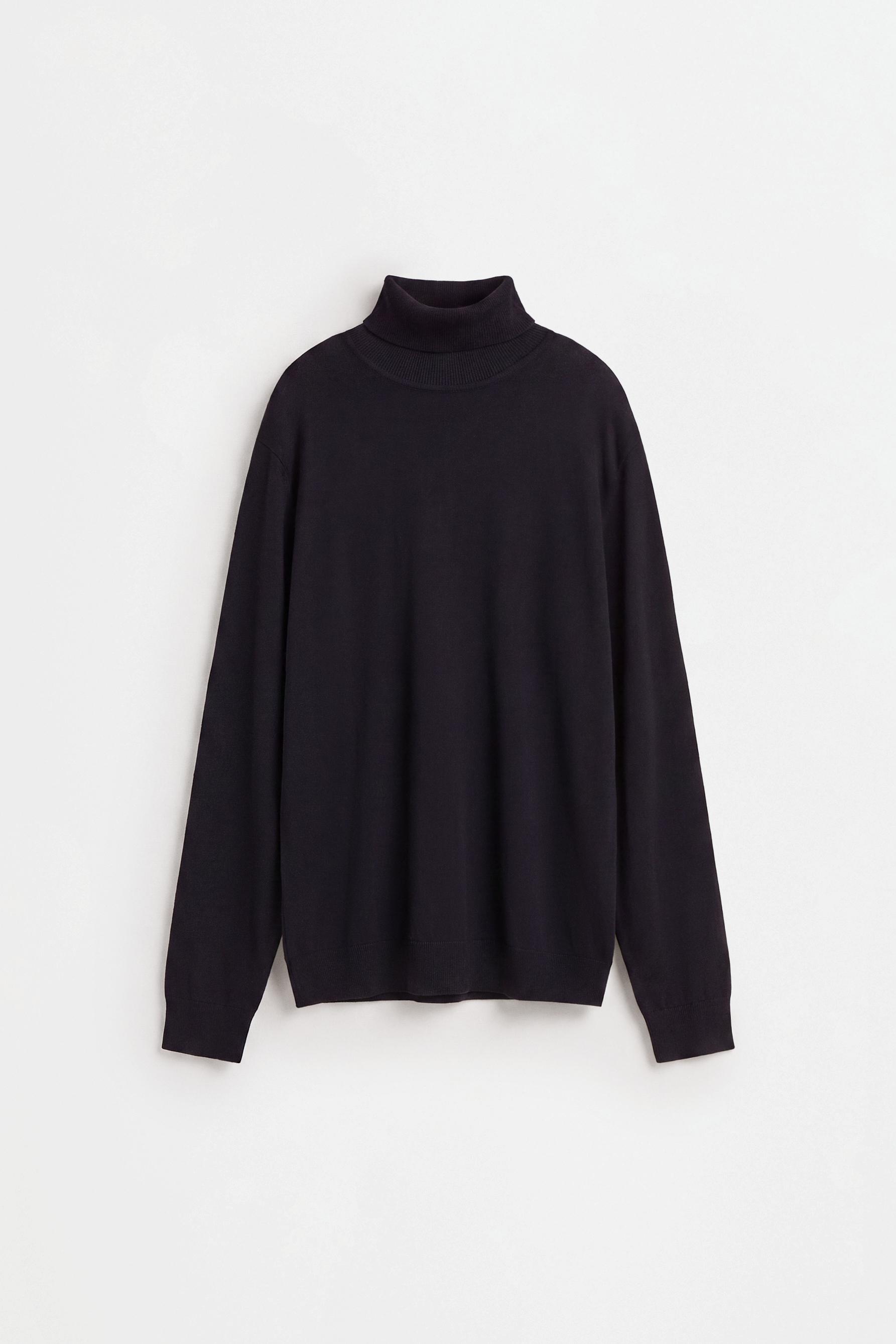 Turtleneck sweater — BLACK