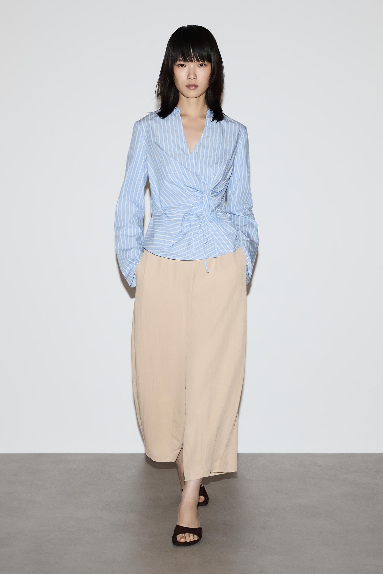 Flowing balloon trousers — LIGHT BEIGE