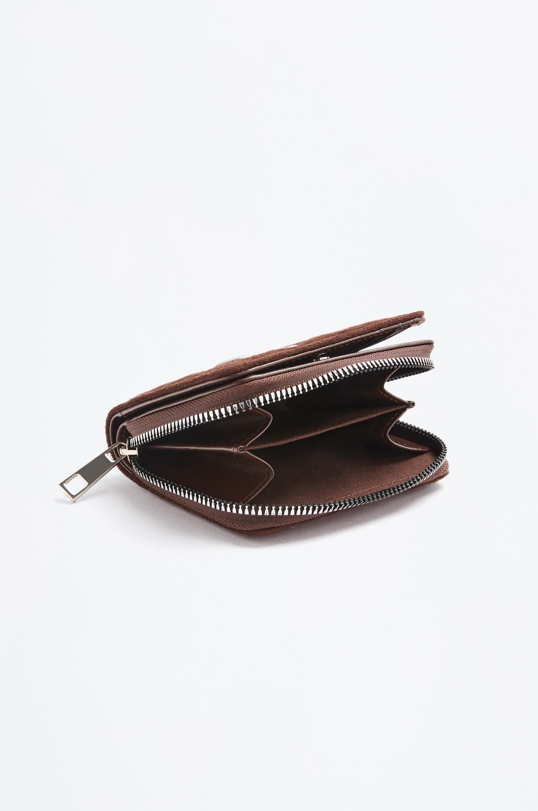 Studded wallet — BROWN