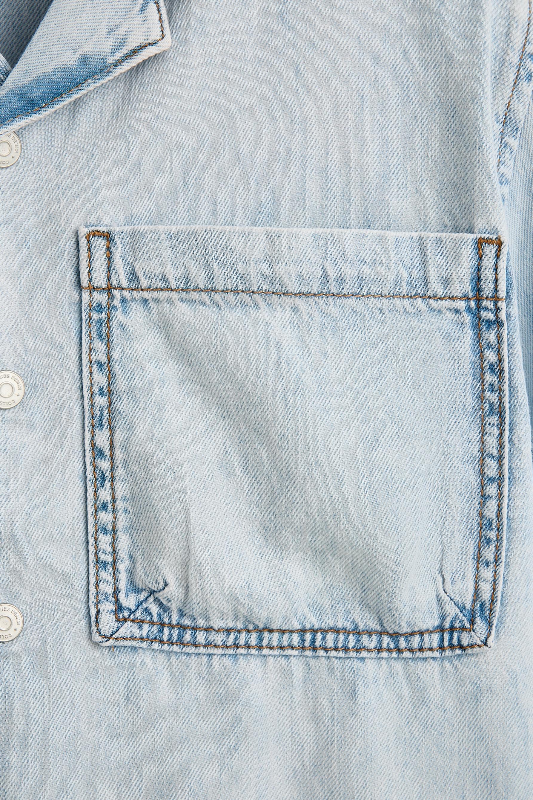 Denim resort shirt — PALE BLUE