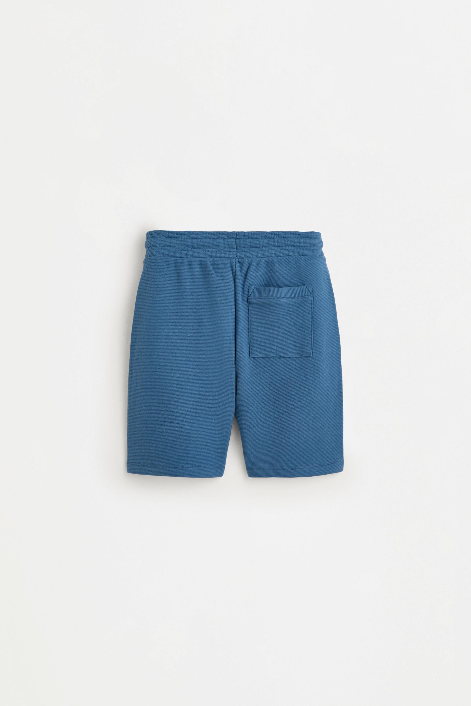 Ottoman Bermuda shorts — MEDIUM BLUE