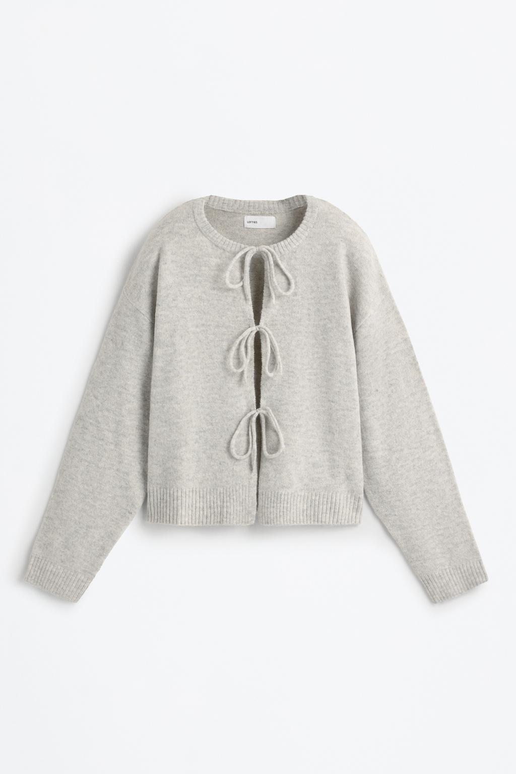 Giacca in maglia con laccetti