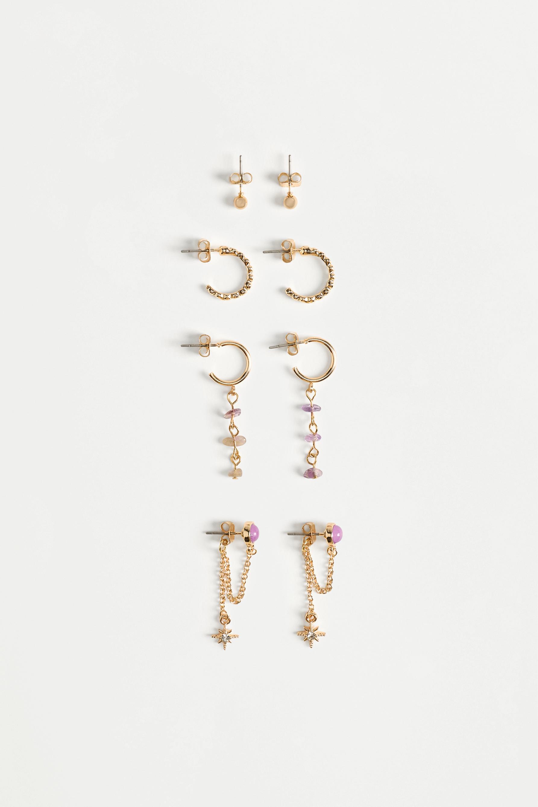 Mismatched earrings (4-pack) — GOLD