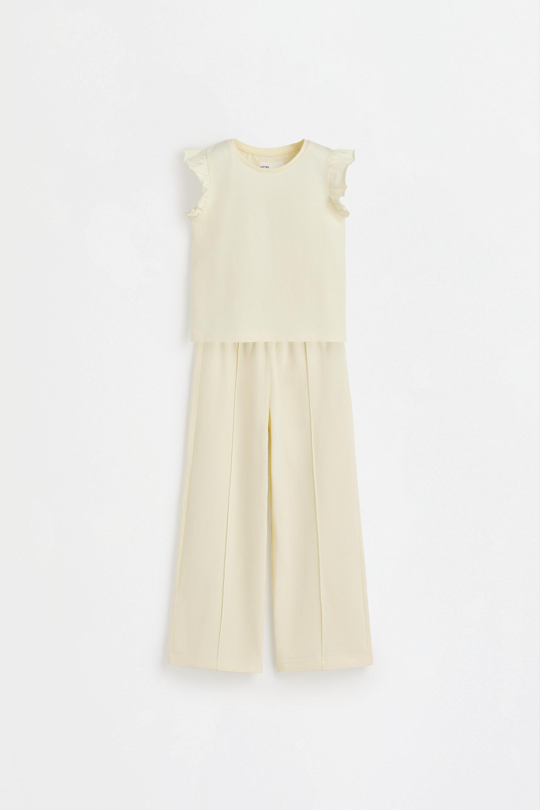 Heavy jersey T-shirt and trousers co-ord — BUTTER