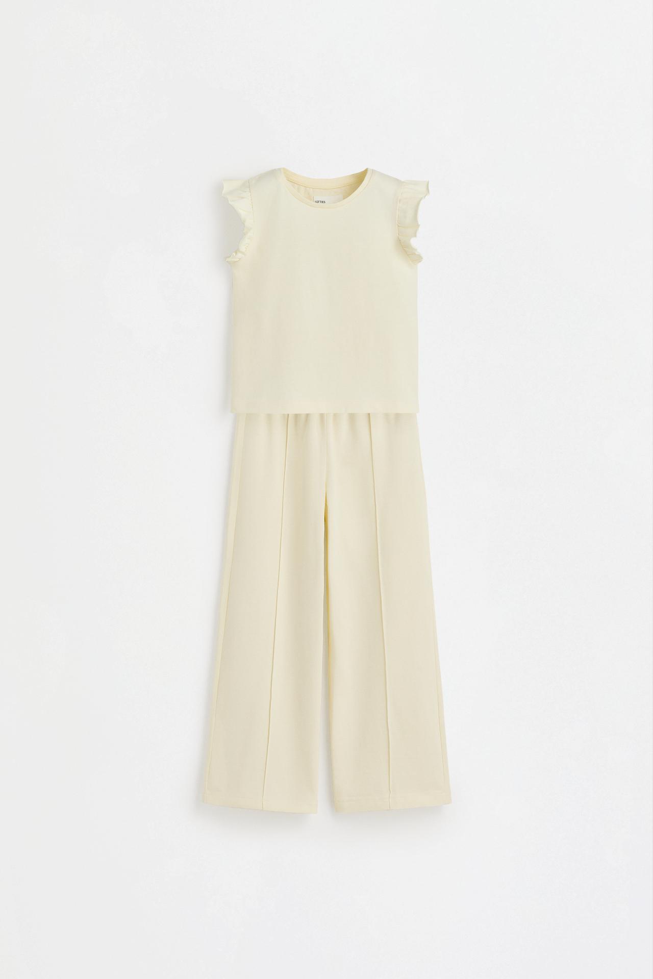 Heavy jersey T-shirt and trousers co-ord — BUTTER