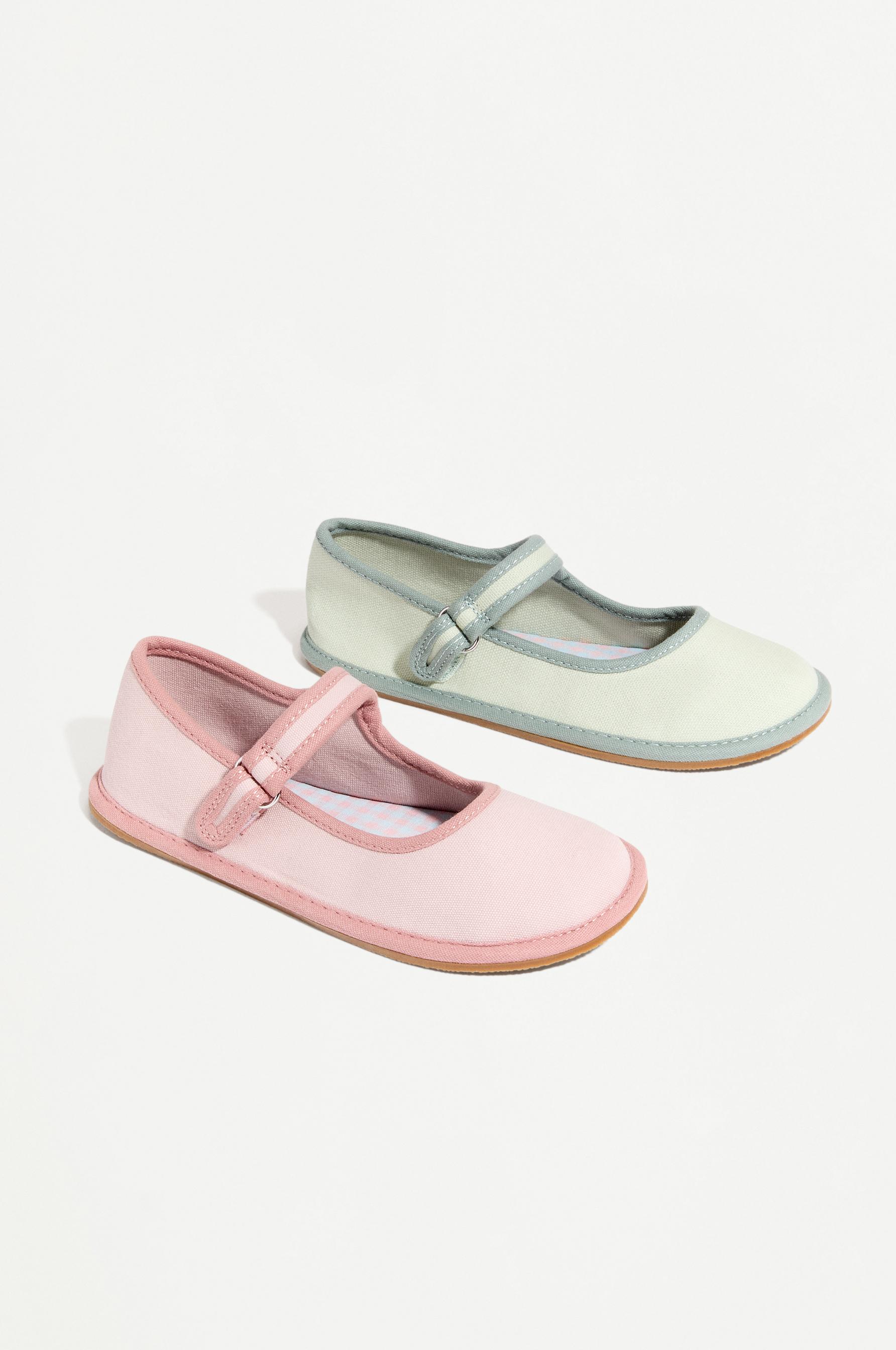 BAREFOOT MARY JANE FLATS — MINT GREEN
