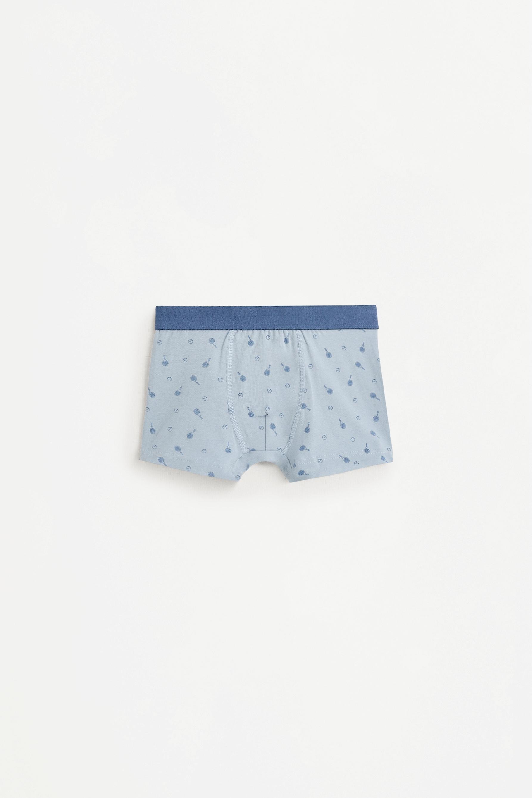 Pack of 7 contrast boxer briefs — GREENISH BLUE