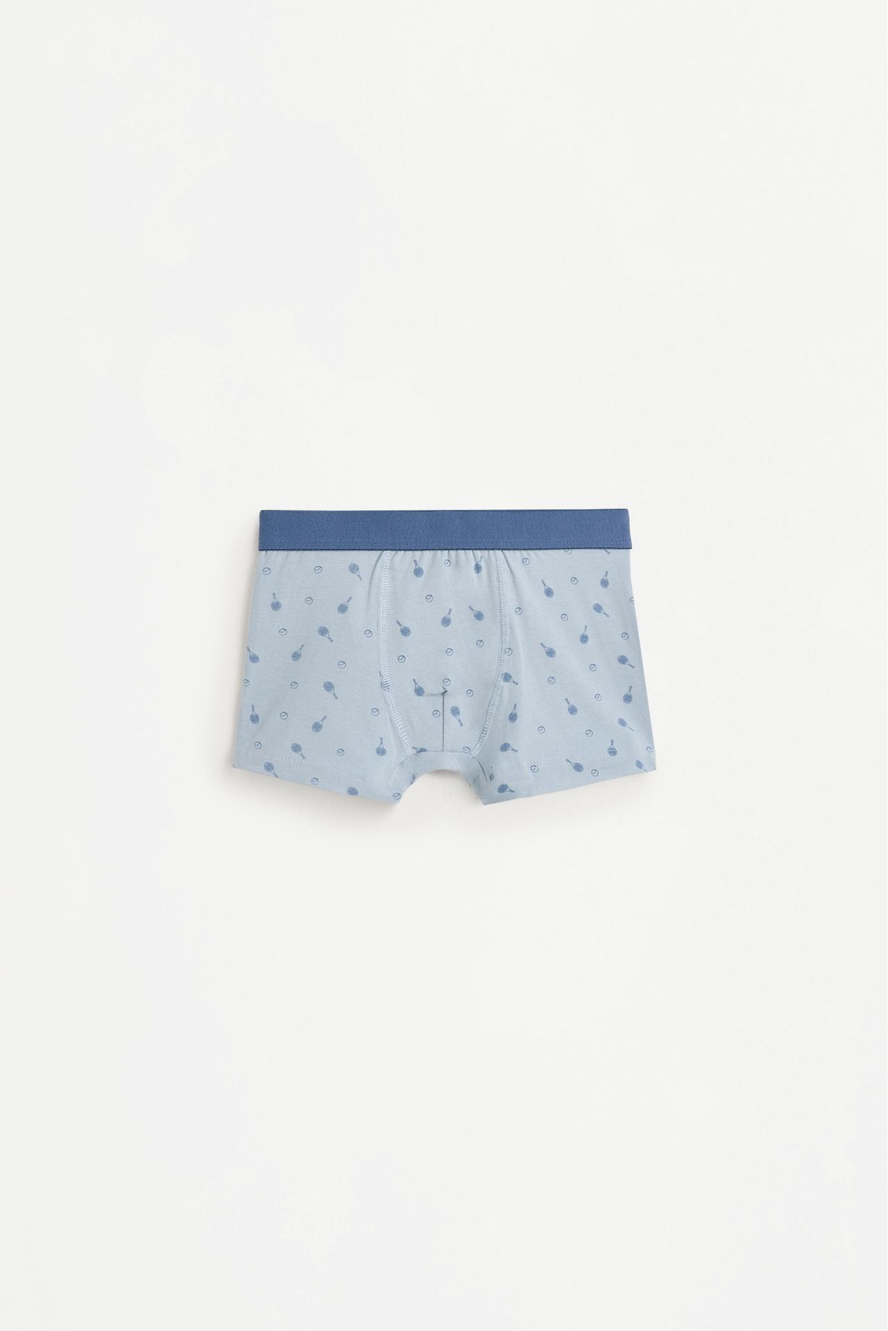 Pack of 7 contrast boxer briefs — GREENISH BLUE