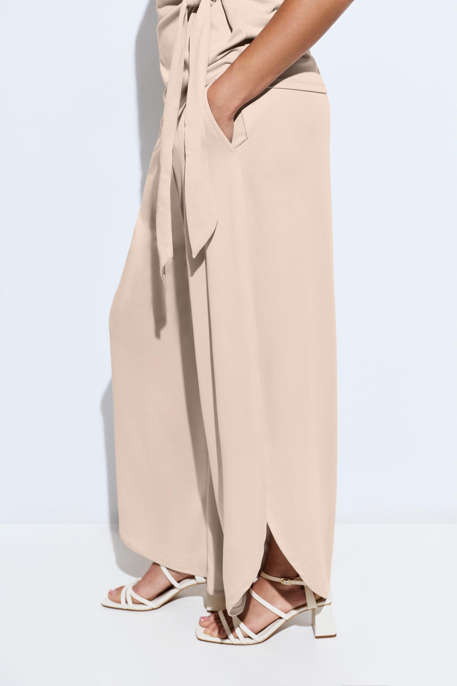 Split detail culottes — MINK