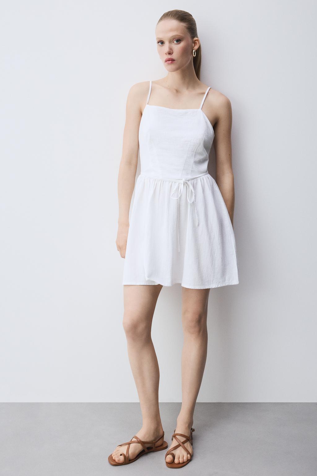 Vestido denim bustier