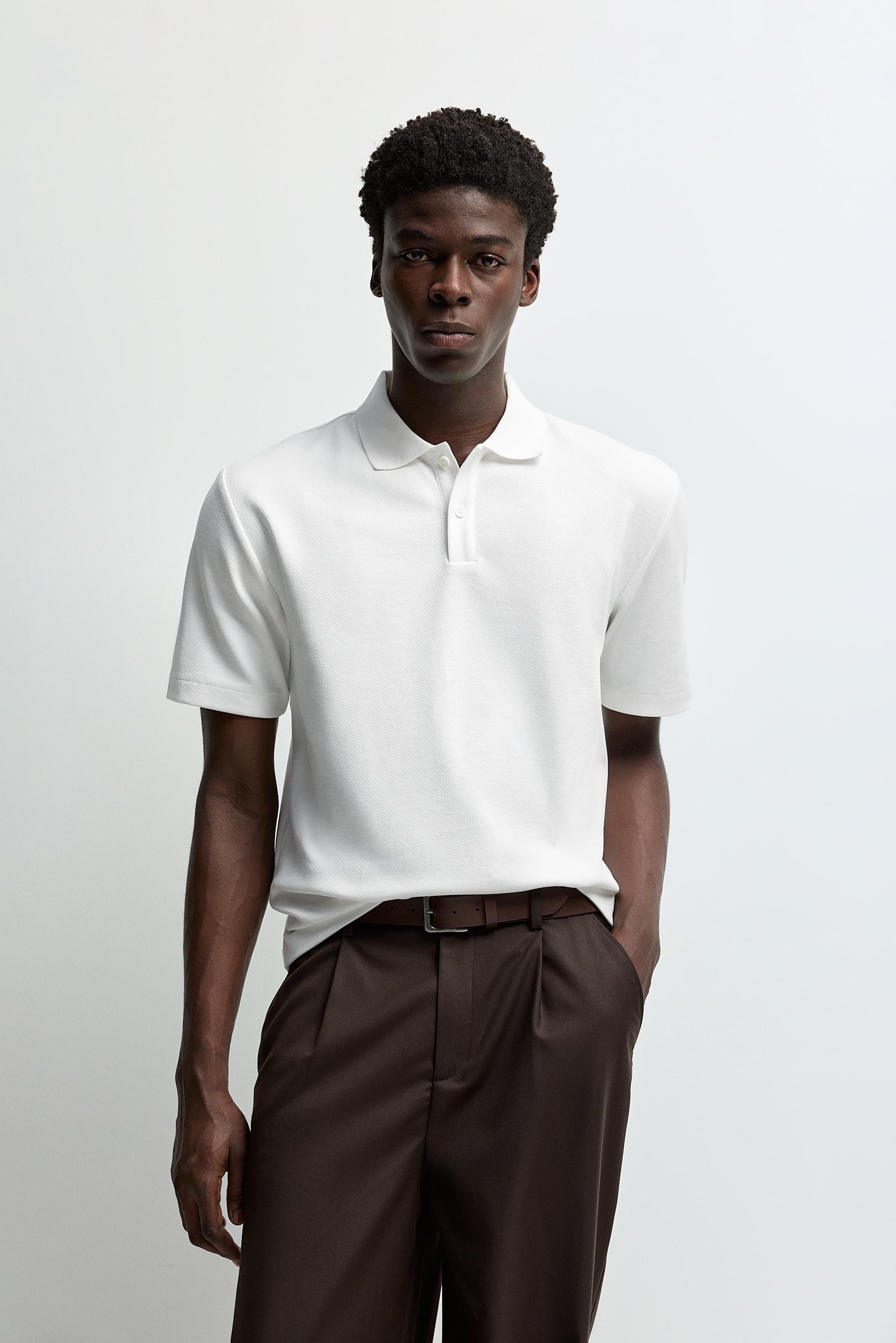 Basic polo shirt — WHITE