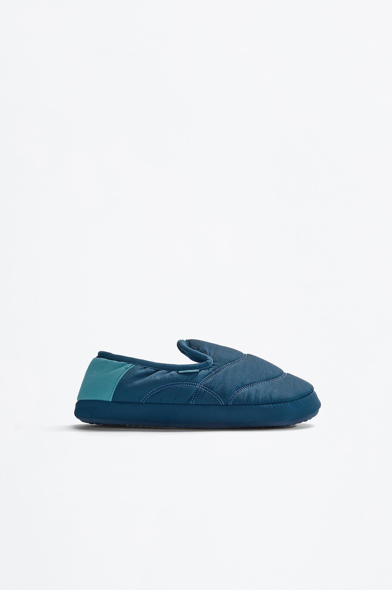Closed house slippers — NAVY BLUE