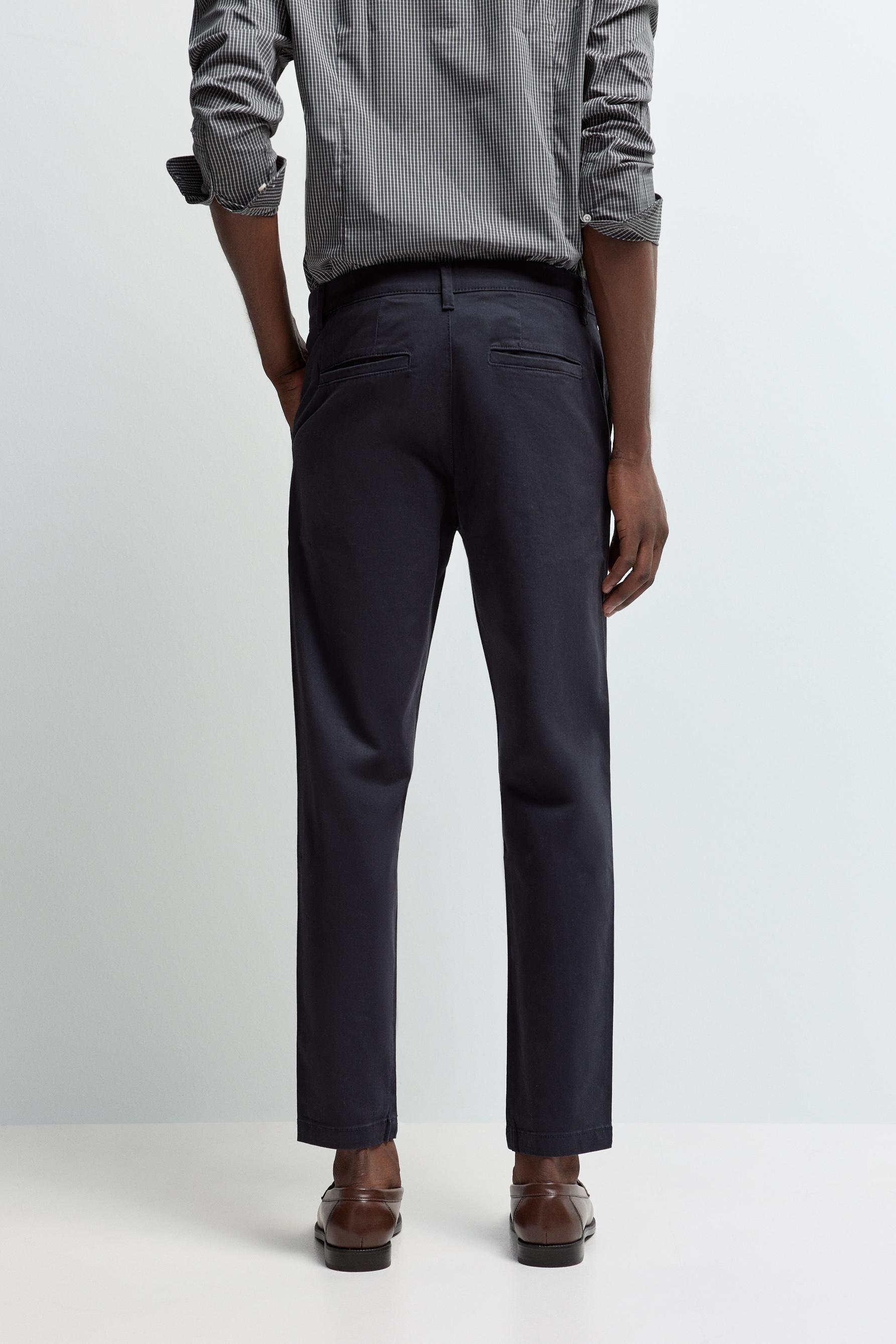 Skinny chino trousers — NAVY