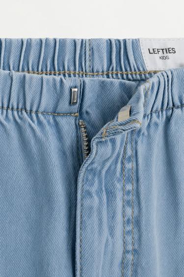 Wide-leg cargo jeans — PALE BLUE 3