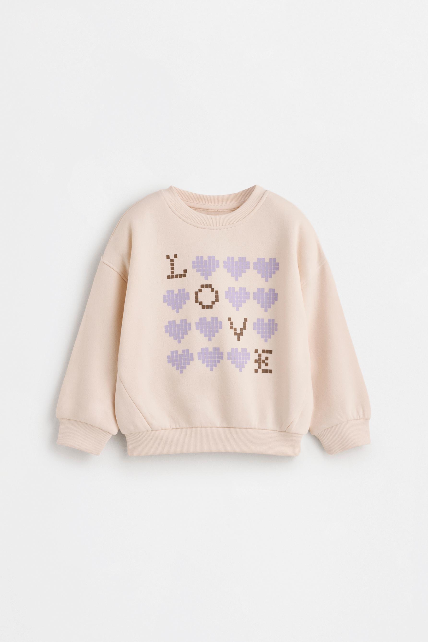 Sweatshirt and ribbed leggings set — ECRU