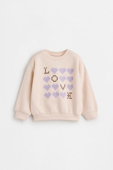 Sweatshirt and ribbed leggings set — ECRU 2
