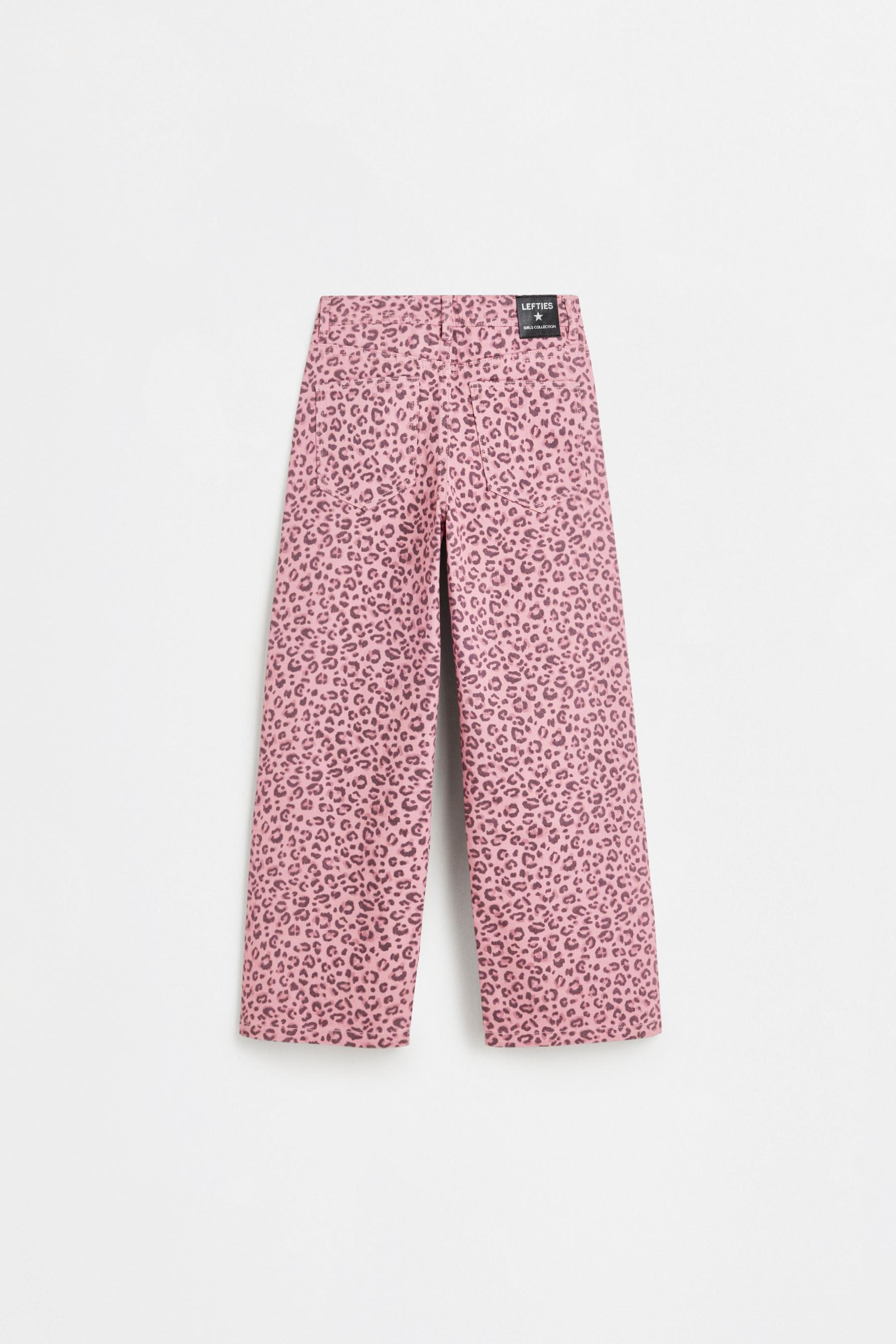 Animal print jeans — PALE PINK