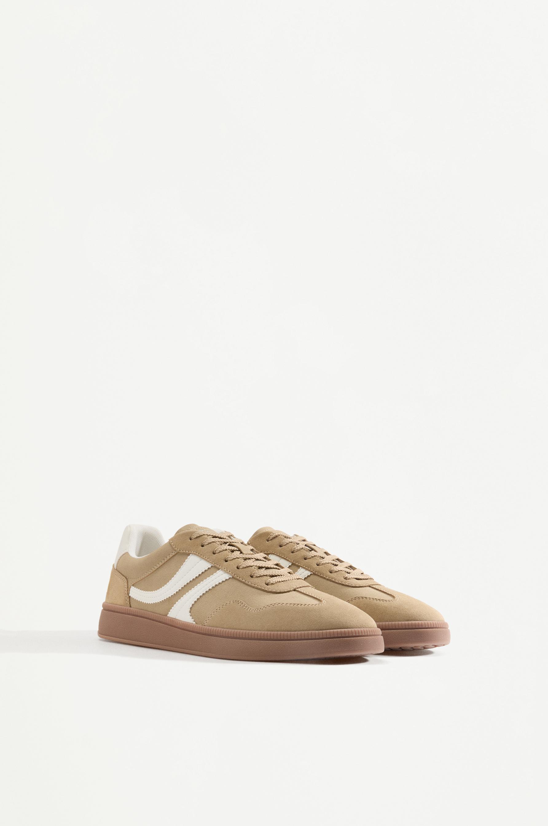 Logo sneakers — BEIGE