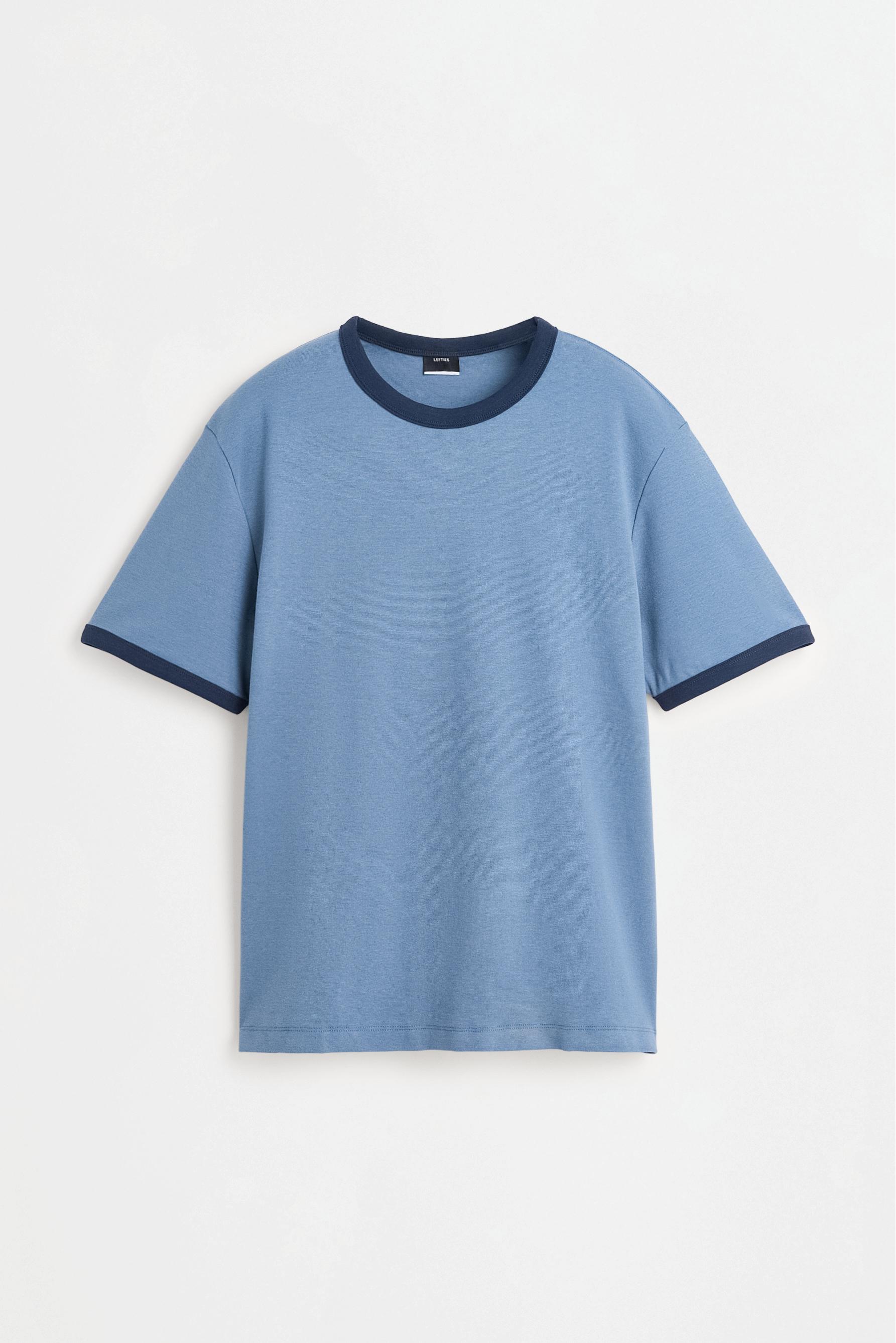 Contrast T-shirt — MEDIUM BLUE