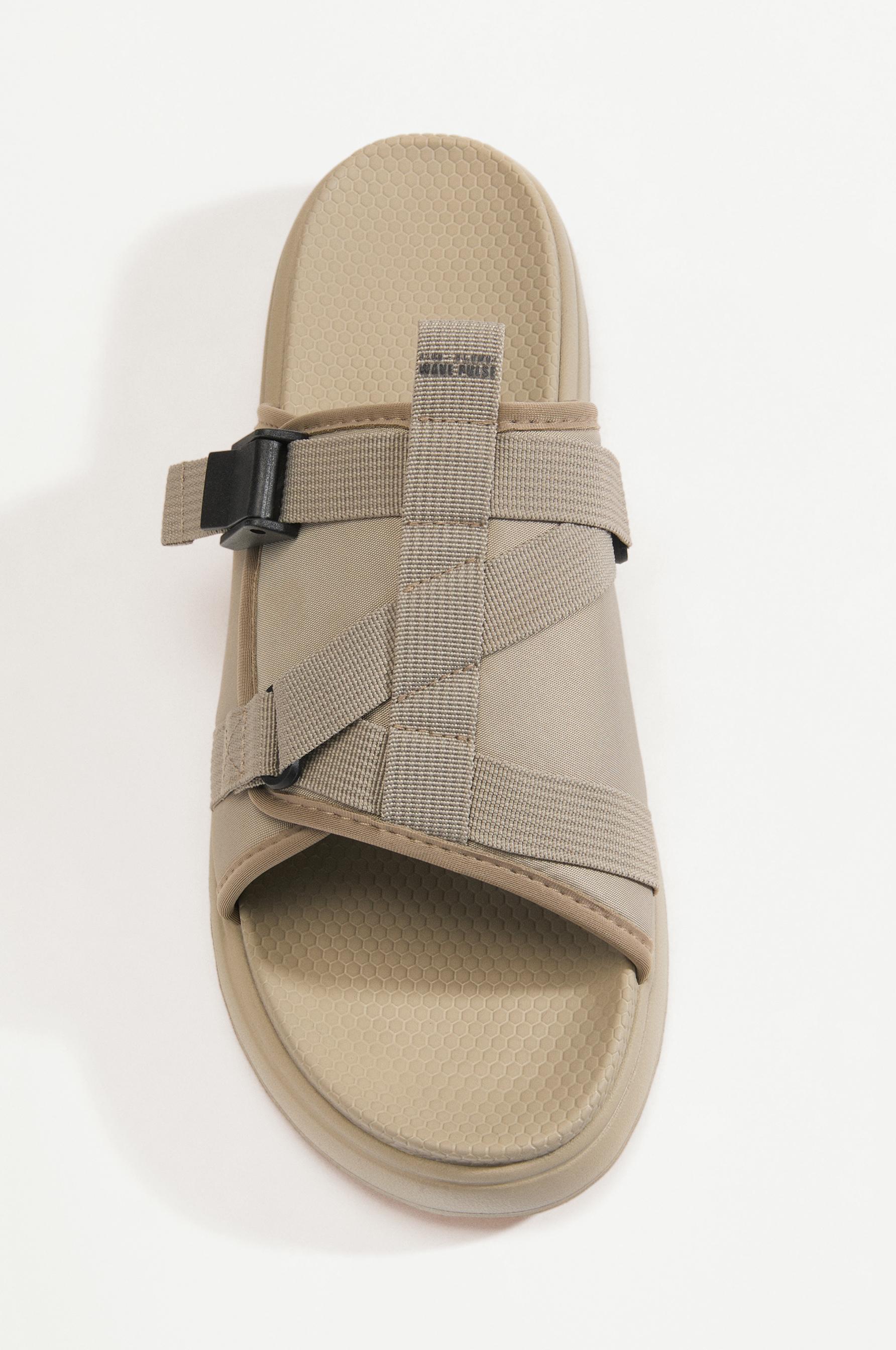 Men's technical pool sandals — BEIGE