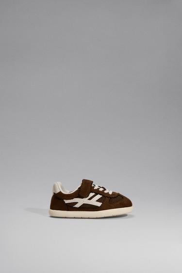 Barefoot-style mixed-material sneakers — 1-066 1
