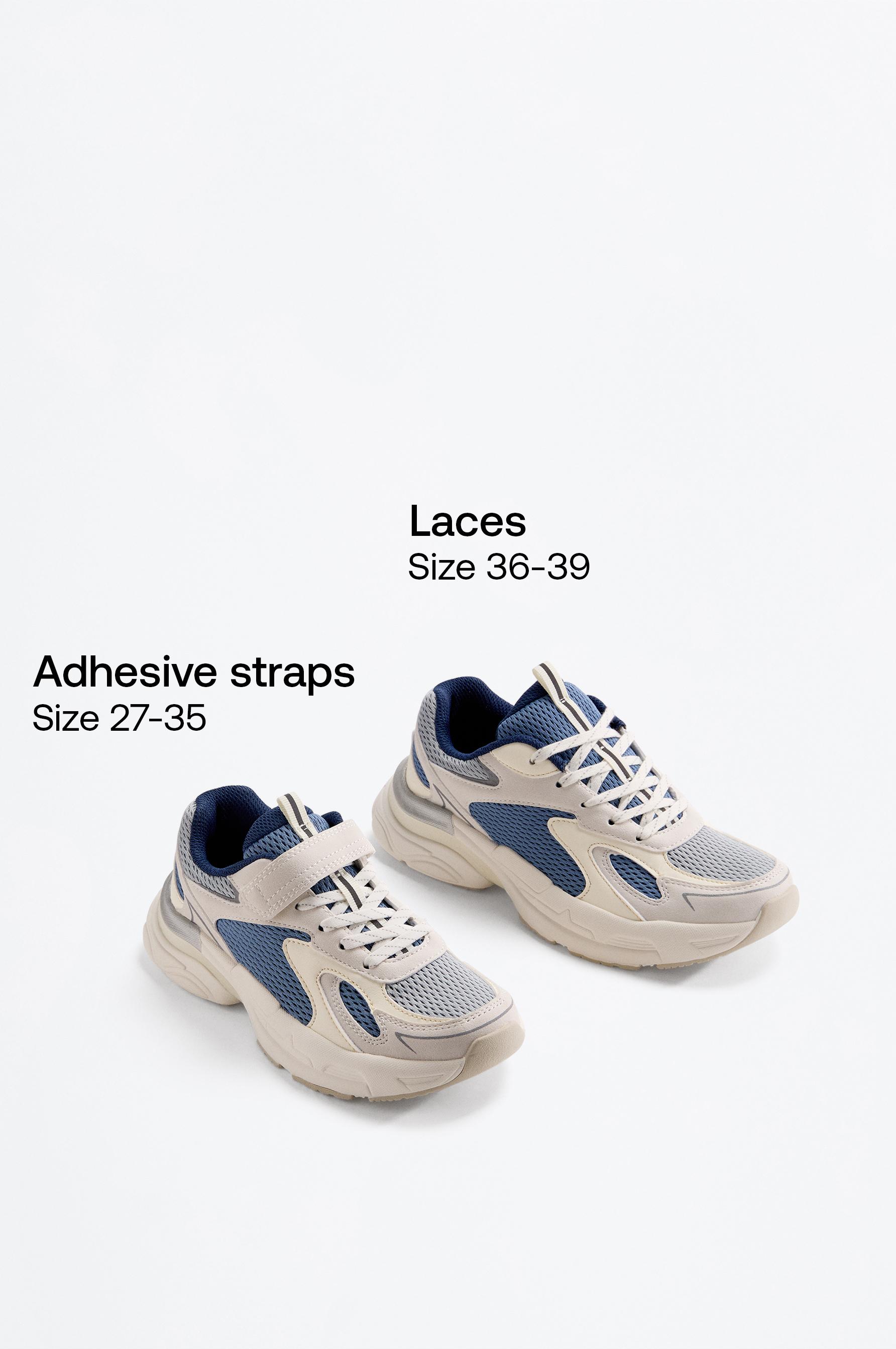 Multi-piece trainers — ECRU