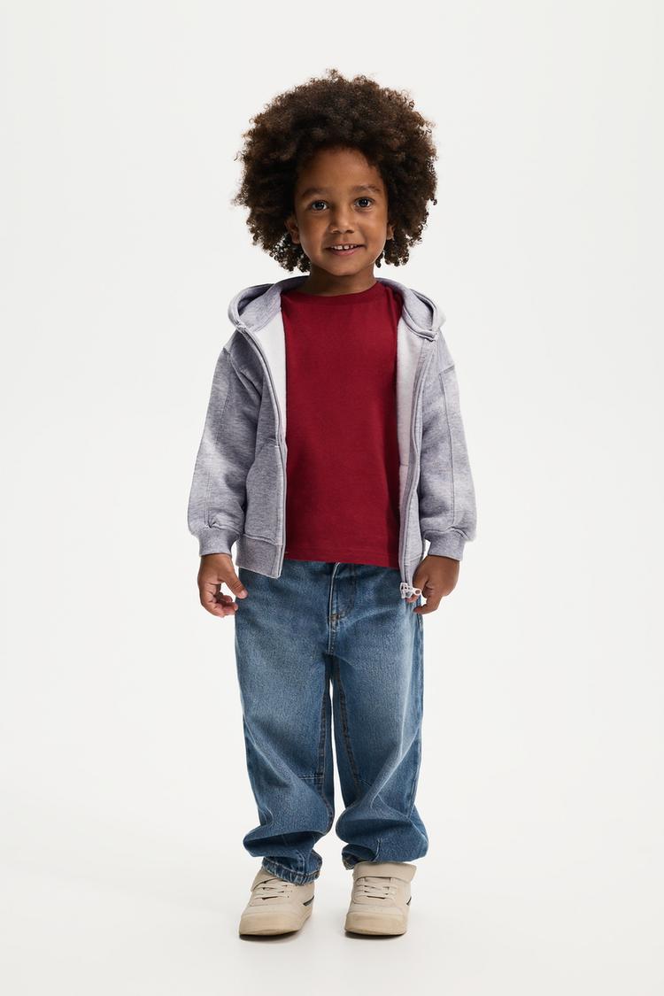 Zip-up sweatshirt — GREY MARL