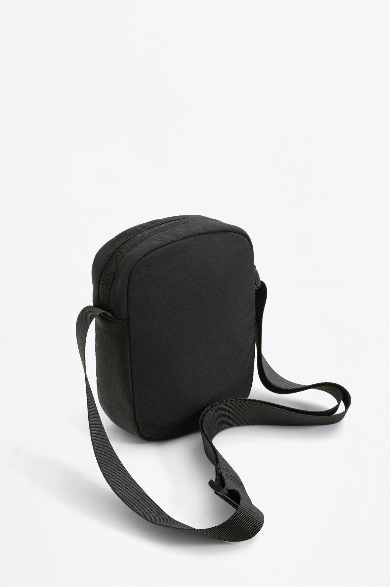 Soundness Nylon Crossbody Bag — BLACK