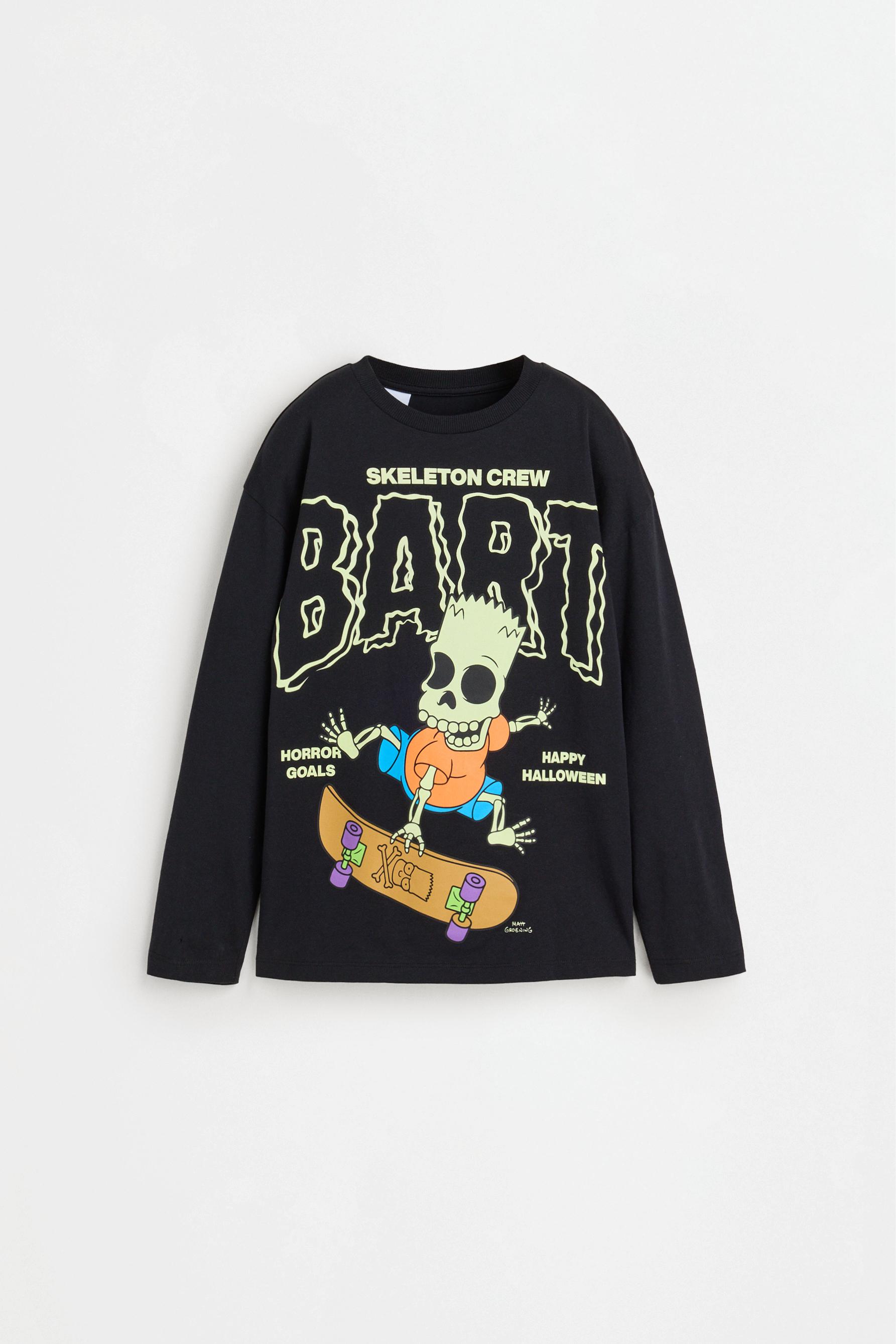 Camiseta Bart Simpson™ brilla en la oscuridad