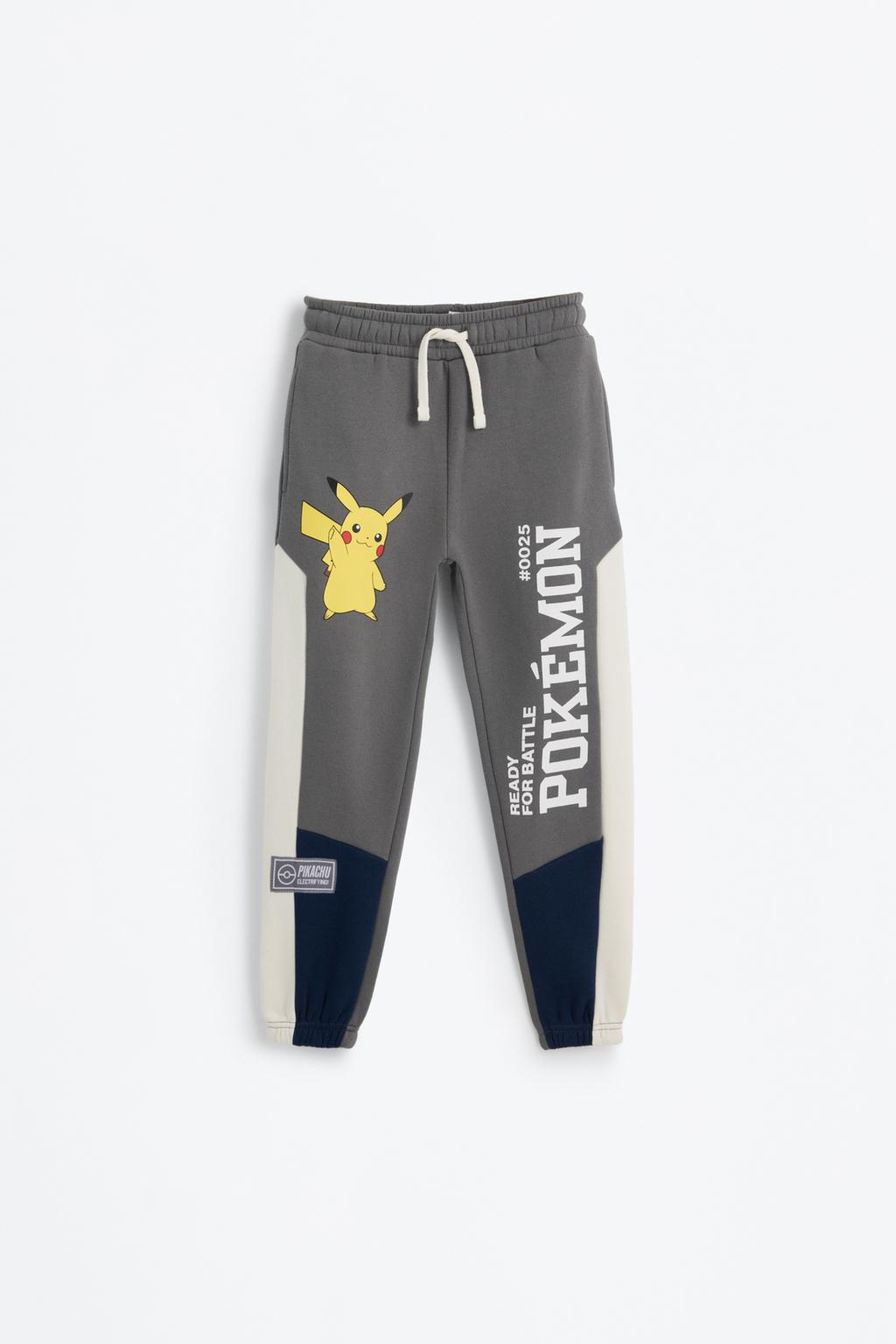 Pikachu Pokémon™ colour block plush trousers