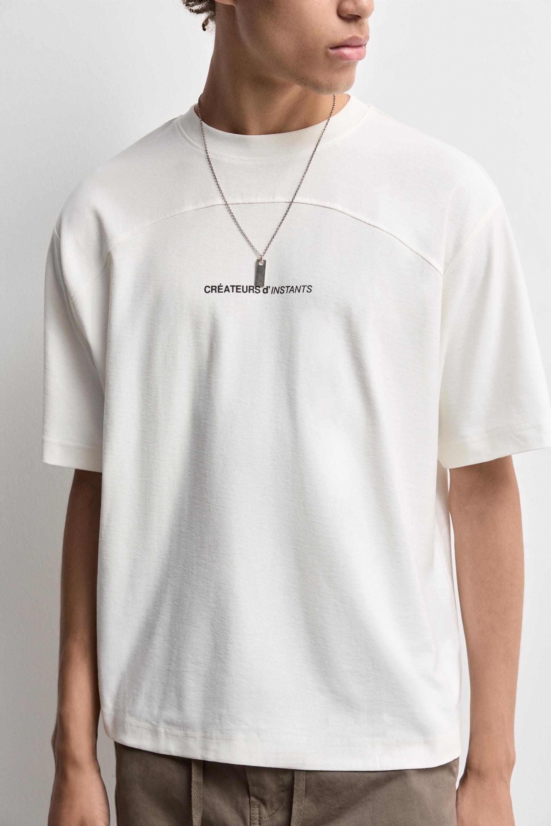 Oversized printed T-shirt — OFF WHITE
