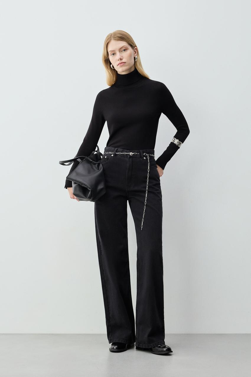 Wide-leg chain jeans Lefties Turkey