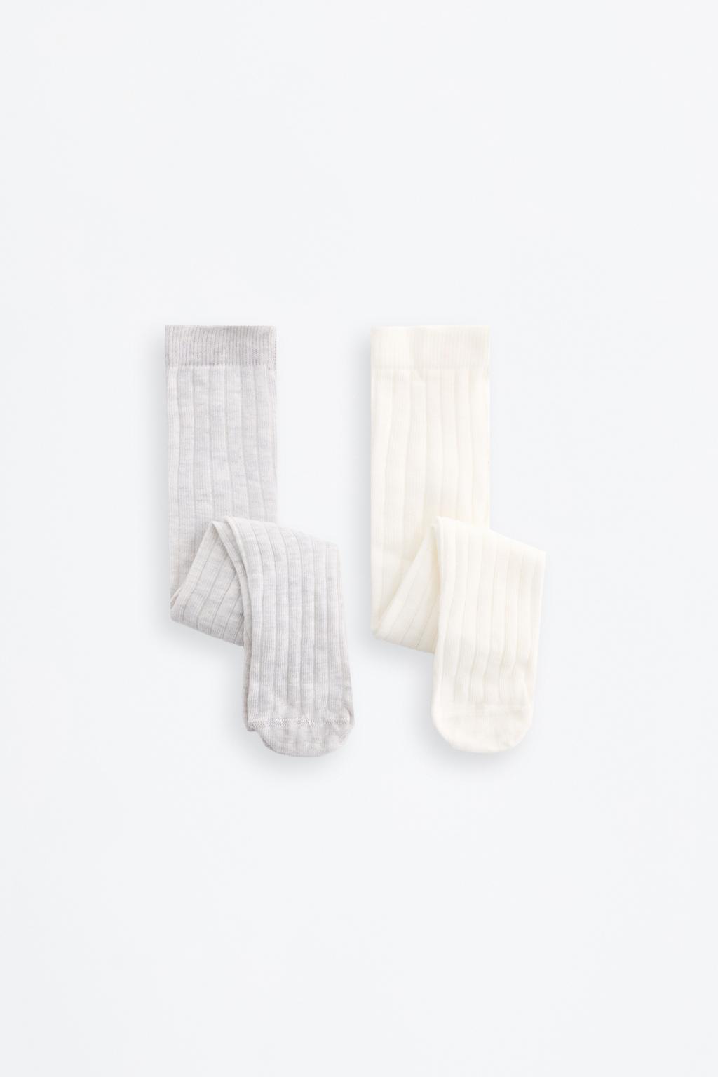 2-pack of ribbed tights