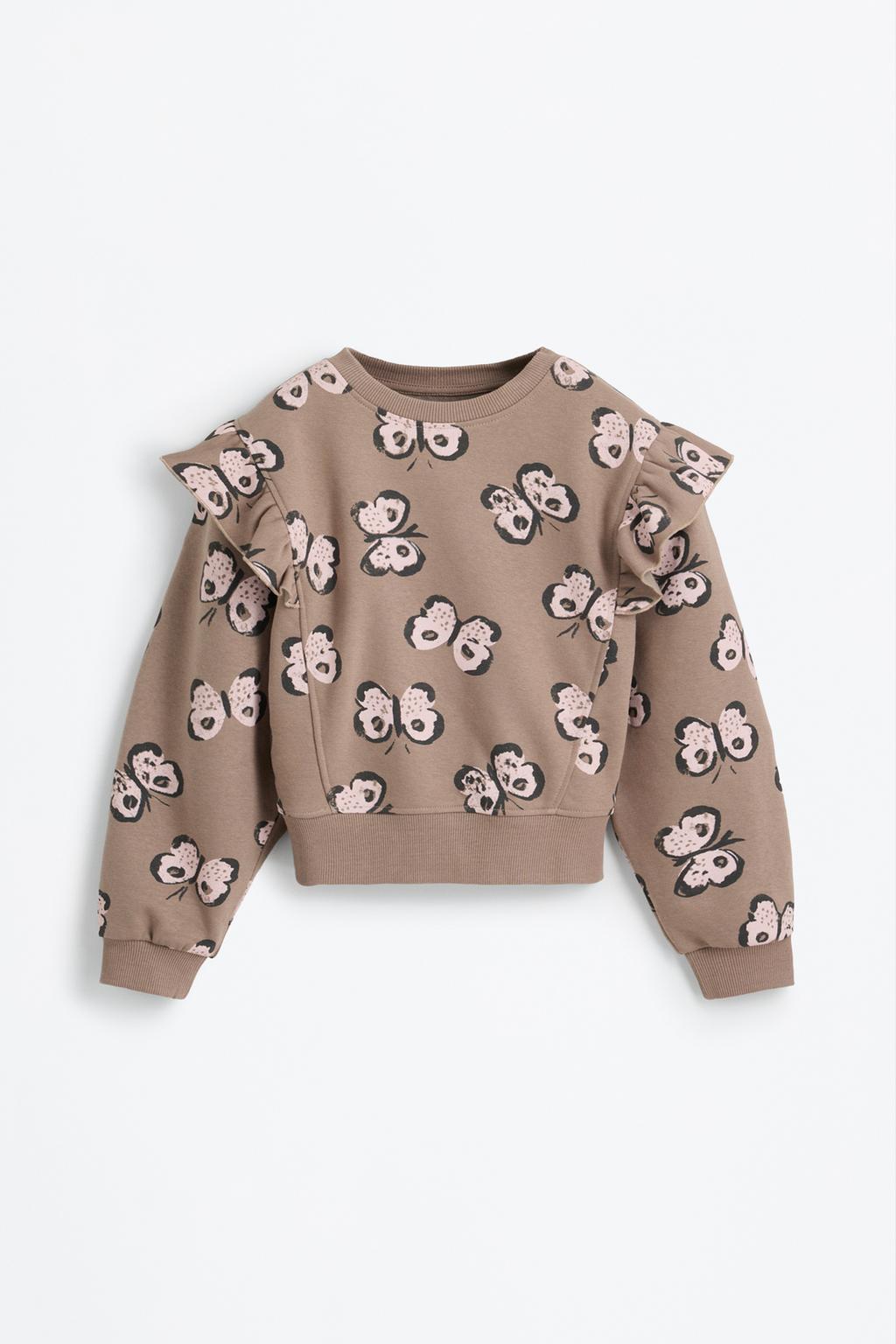 Sudadera estampados volantes
