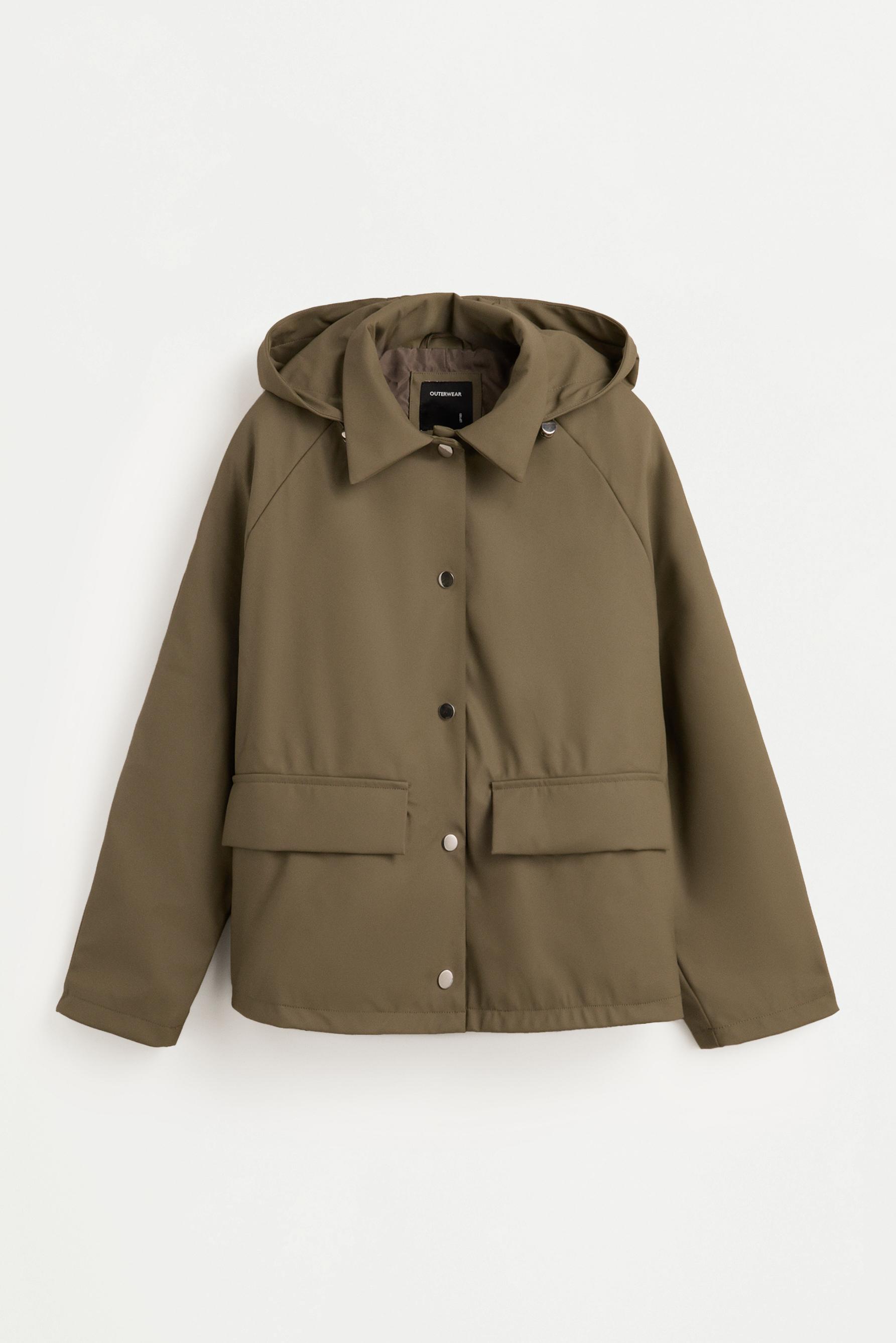 Rubberised parka — KHAKI