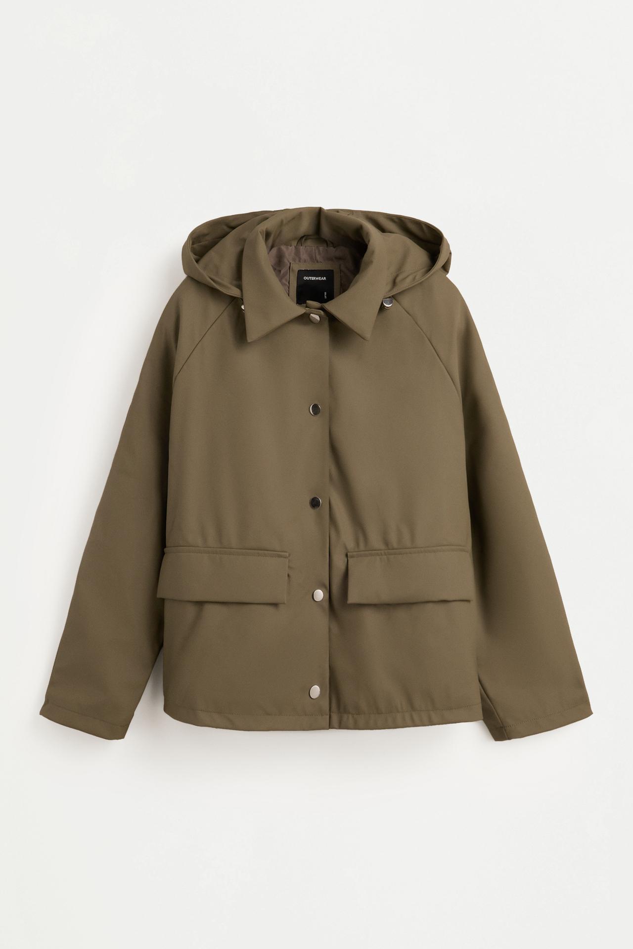 Rubberised parka — KHAKI