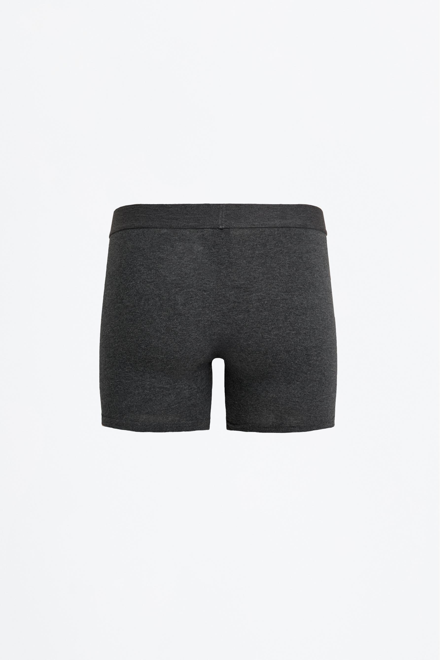 3-pack of long basic boxers — GREY MARL