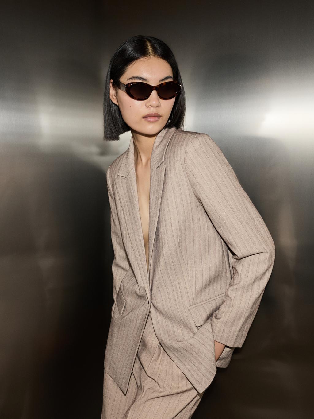 Pinstripe blazer