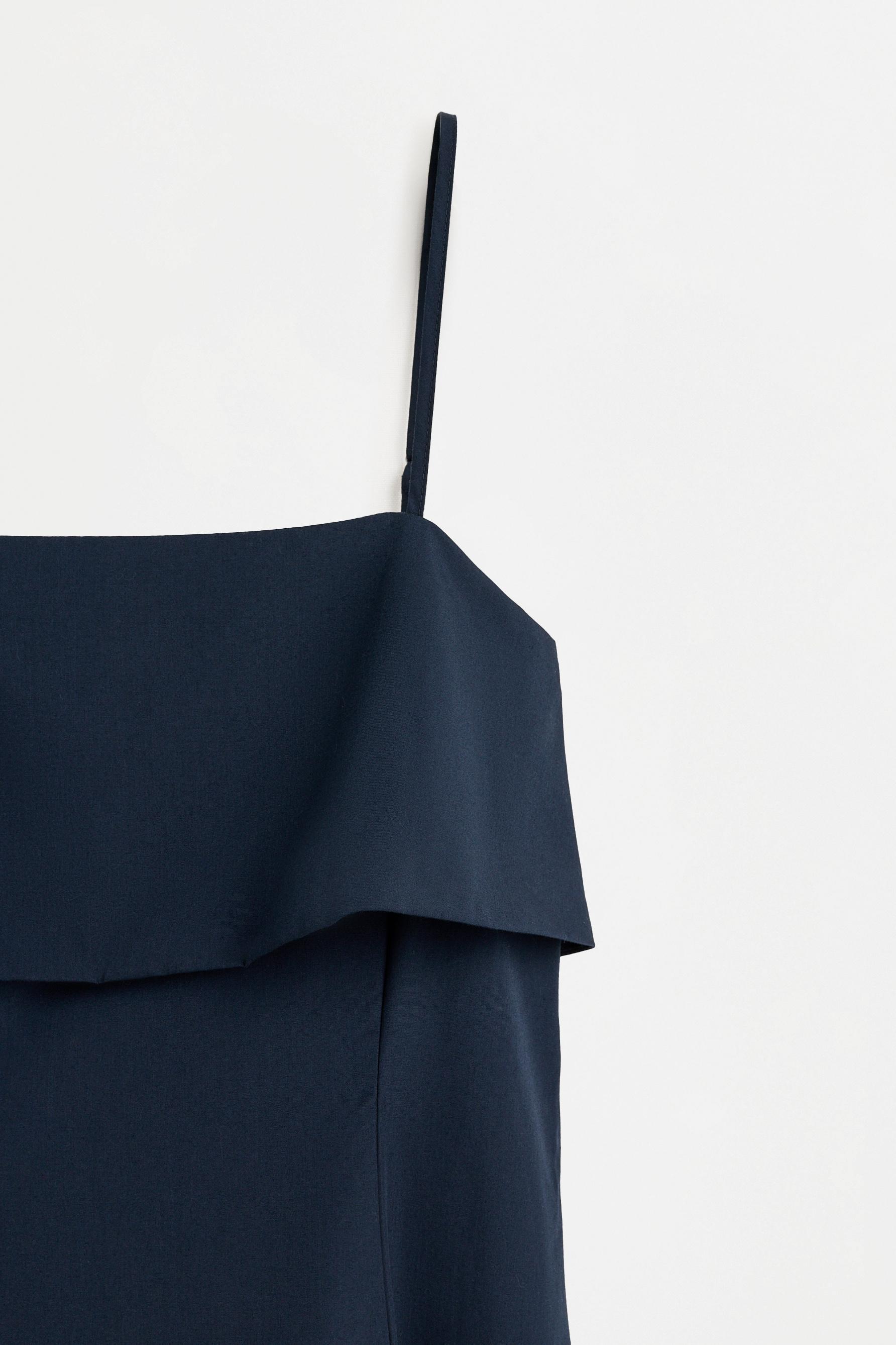 Flowy midi dress — NAVY