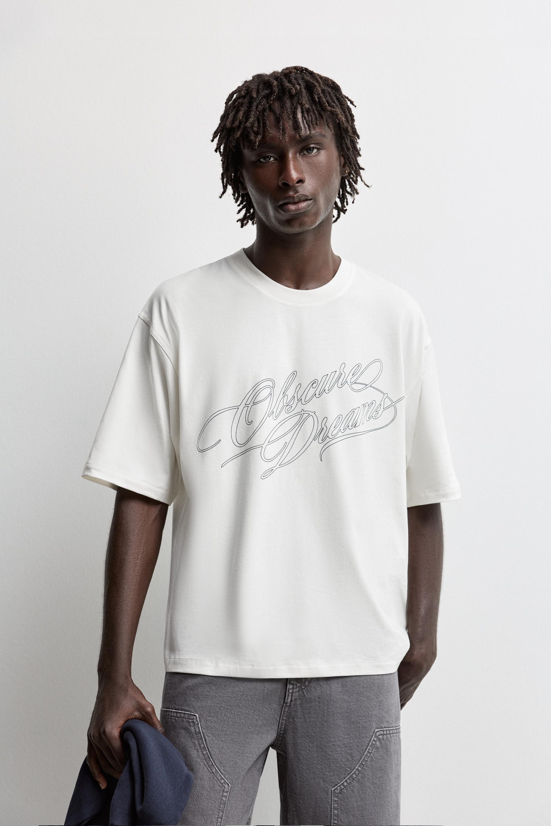 Oversize printed T-shirt — OFF WHITE