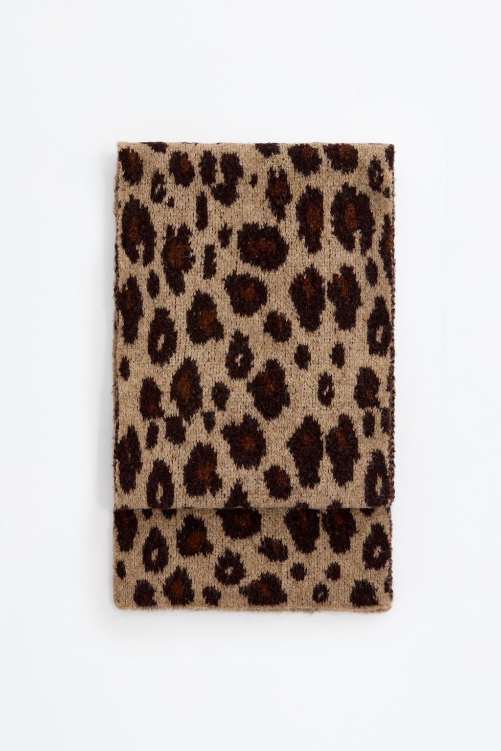 Animal print scarf