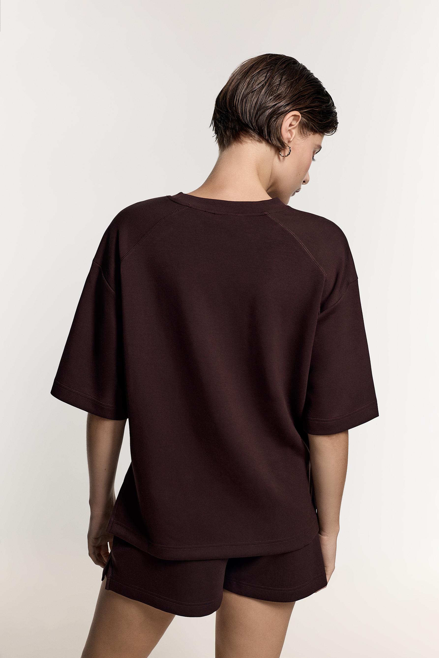 Raglan sleeve sweatshirt — CHOCOLATE