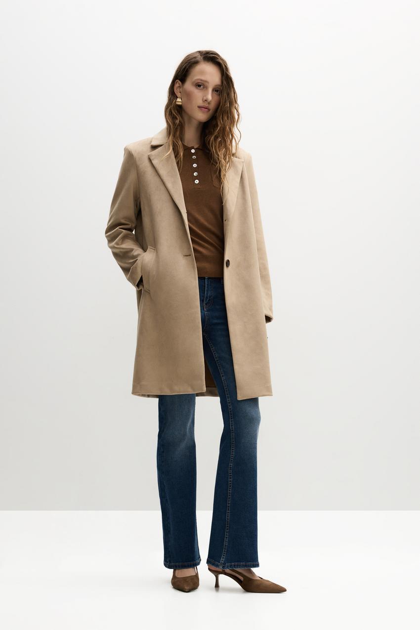 Abrigo efecto ante Cazadoras Abrigos ROPA Mujer Lefties