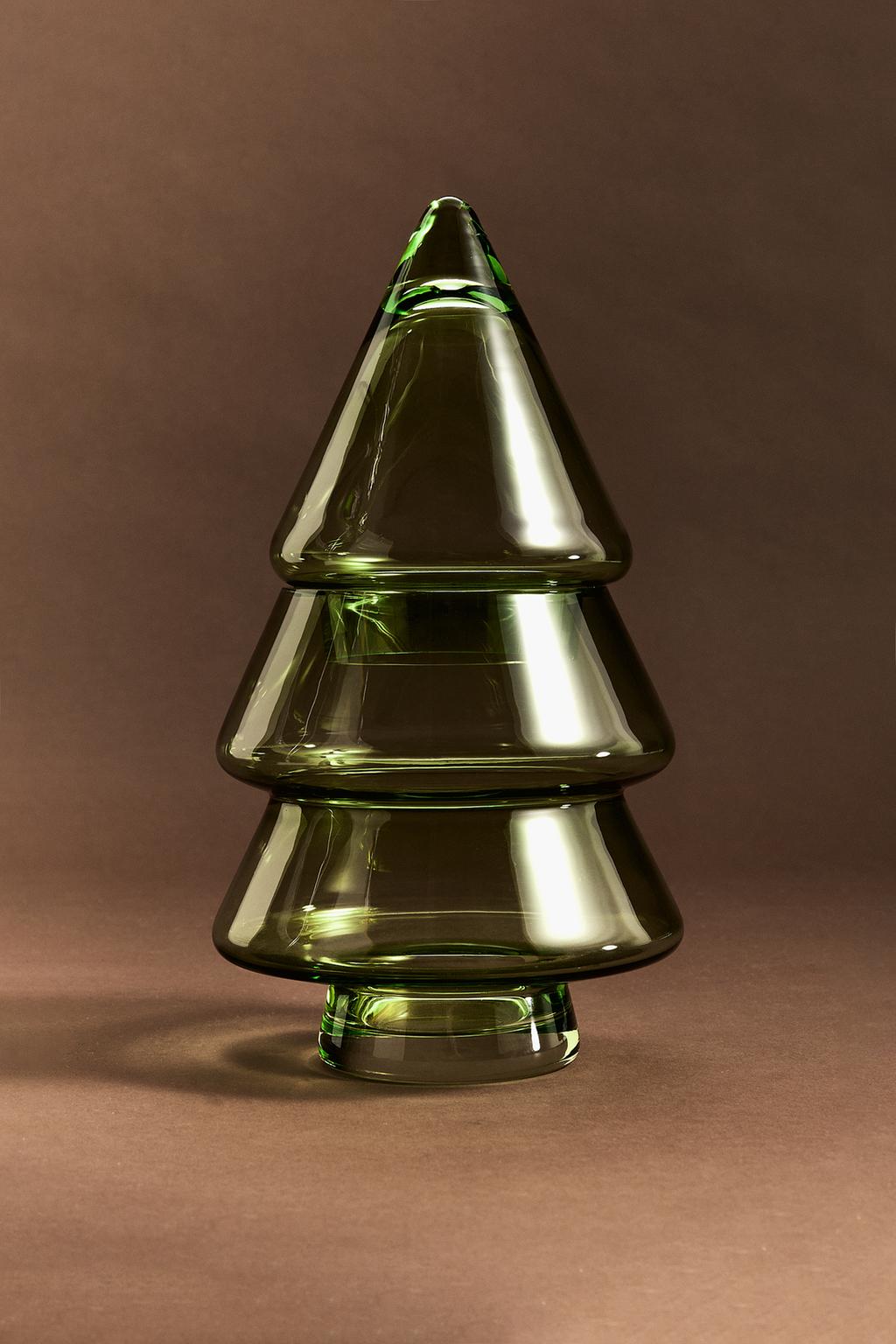 Bote de almacenaje árbol navidad 29 cm